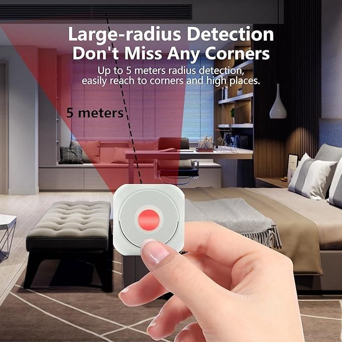 Mini Camera Detector – Anti Spy Infrared Device for Hotel, Office & Travel
