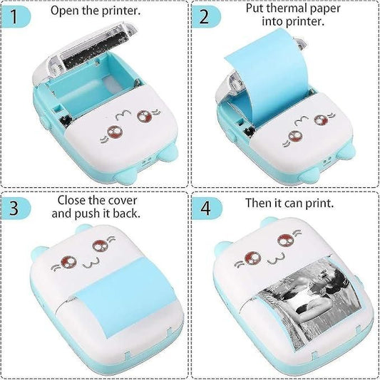 Mini Inkless Bluetooth Printer | Portable Wireless Photo Printer 2025