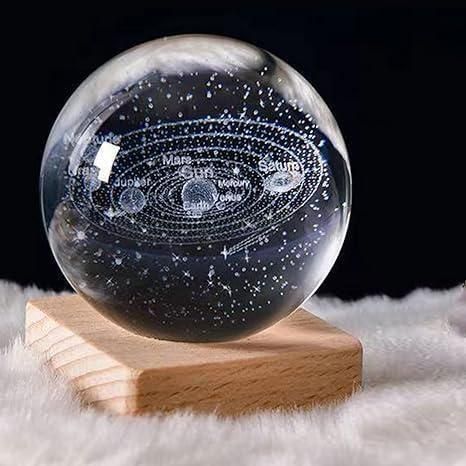 Aesthetic Galaxy Crystal Night Light